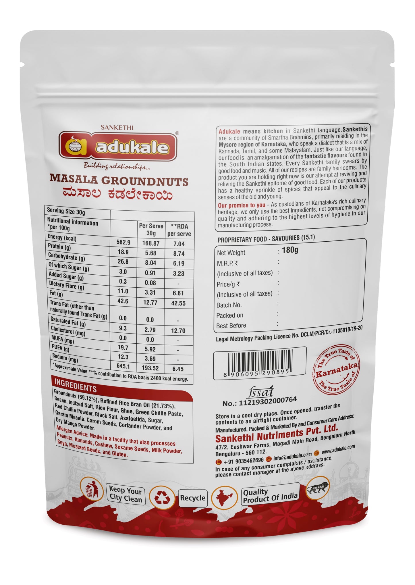 Masala Groundnuts